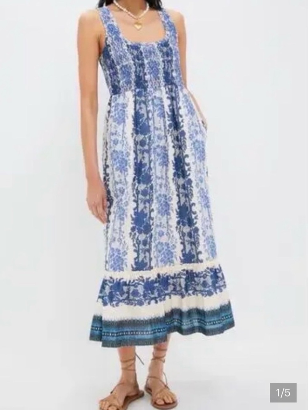 Tuckernuck Bondi Blues Cotton Voile Mallie Dress